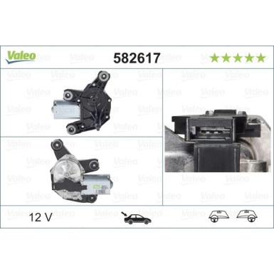 Wischermotor hinten Fiat Punto 08 582617