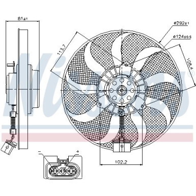 Kühlerlüfter PKW Skoda Octavia 96 85715 Kühlerlüfter PKW Skoda Octavia 96 85715