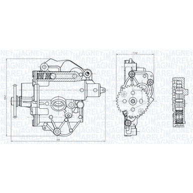 MAGNETI MARELLI Ölpumpe 351516000085