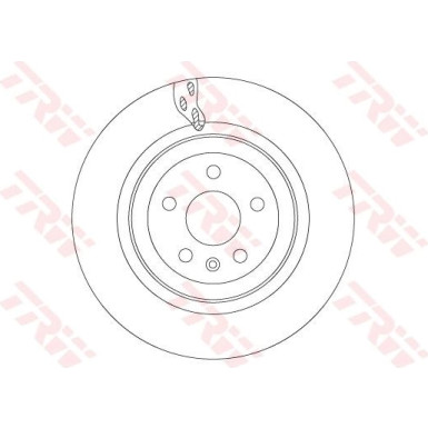 Bremsscheibe HA TESLA Model S TRW SINGLE DF6702S Bremsscheibe HA TESLA Model S TRW SINGLE DF6702S