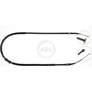 A.B.S. Handbremsseil Seilzug Festellbremse K10057 A.B.S. Handbremsseil Seilzug Festellbremse K10057