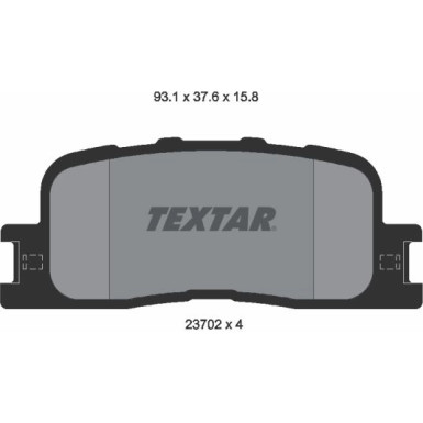 Bremsbelagsatz Toyota T. Camry 01 2370201 Bremsbelagsatz Toyota T. Camry 01 2370201