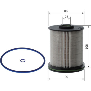 Kraftstofffiltereinsatz OPEL Astra 15 F 026 402 795