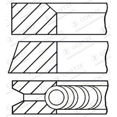 GOETZE ENGINE Kolbenring 08-502200-00
