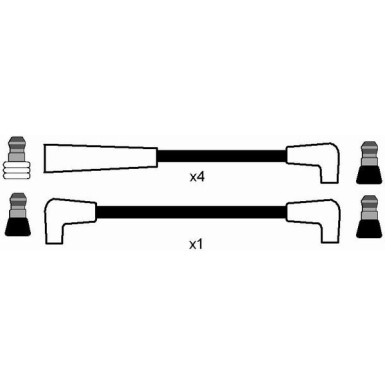 RC-CR310 NGK - Zündkabelsatz JEEP CHEROKEE (XJ) 2.5,10.90-9.96 8294