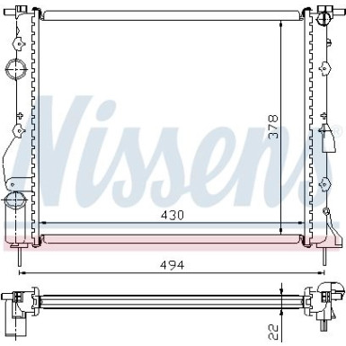 Wasserkühler PKW 63884 Wasserkühler PKW 63884