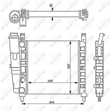 Kühler, Motorkühlung 58730 Kühler, Motorkühlung 58730