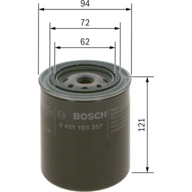 Ölfilter 0 451 103 357 Ölfilter 0 451 103 357