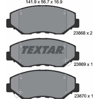 Bremsbelagsatz Honda P. Cr-V 2386801