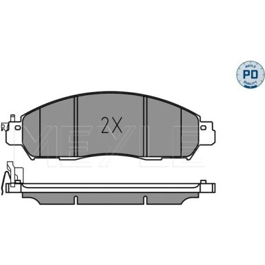 Bremsbelagsatz, Scheibenbremse MEYLE-PD: Advanced performance and design 025 224 3917/PD