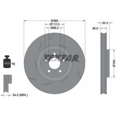Bremsscheibe PRO+ 92334205 Bremsscheibe PRO+ 92334205