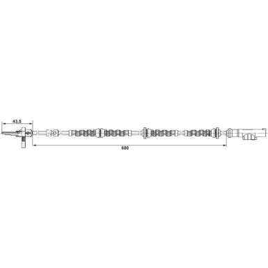 40 403 057 Sensor, Raddrehzahl HA 0 265 008 005 40 403 057 Sensor, Raddrehzahl HA 0 265 008 005