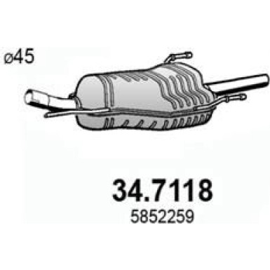 Endschalldämpfer 34.7118