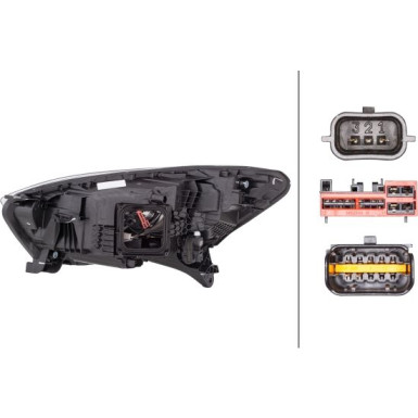 SCHEINWERFER R HELLA RENAULT CAPTUR 6,17 1EX 012 977-621