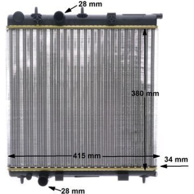 Kühler, Motorkühlung BEHR CR 2036 000S