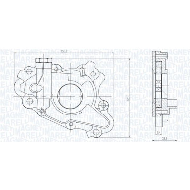 MAGNETI MARELLI Ölpumpe 351516000117 MAGNETI MARELLI Ölpumpe 351516000117