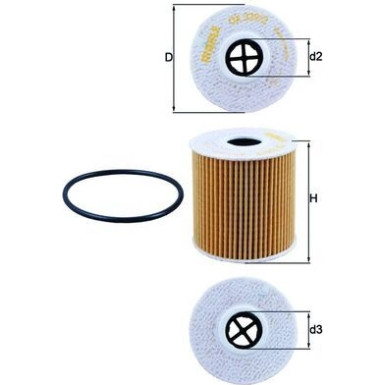 MAHLE Ölfilter OX 339/2D MAHLE Ölfilter OX 339/2D