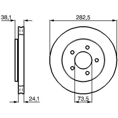 Bremsscheibe 0 986 478 109 Bremsscheibe 0 986 478 109