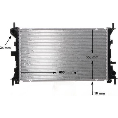 Kühler, Motorkühlung CR 627 000S
