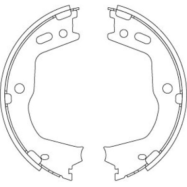 Bremsbackensatz HYUNDAI Santa Fe 12 GS8803 Bremsbackensatz HYUNDAI Santa Fe 12 GS8803