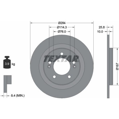 Bremsscheibe Kia T. Ceed 12- 284Mm elektr.s Handbuch 92252703 Bremsscheibe Kia T. Ceed 12- 284Mm elektr.s Handbuch 92252703