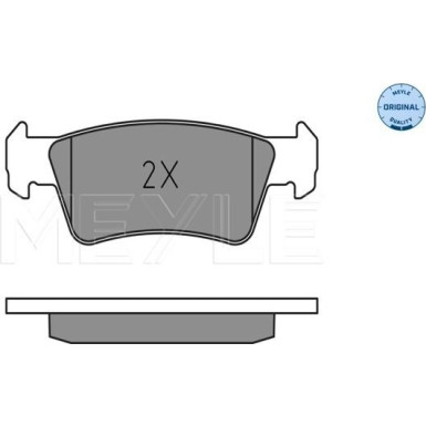 Bremsbelagsatz Vw T. Touareg 2.5 R5 Tdi 03-10 MEYLE-ORIGINAL: True to OE 025 243 6819