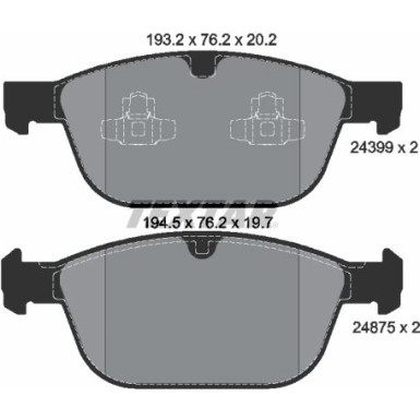 Bremsbelagsatz Volvo P. Xc60 08 2439901 Bremsbelagsatz Volvo P. Xc60 08 2439901