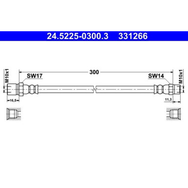 Bremsschlauch 24.5225-0300.3