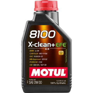 MOTORÖL 8100 X-CLEAN+ EFE 0W-30 0W30 8100 EFE 1L MOTORÖL 8100 X-CLEAN+ EFE 0W-30 0W30 8100 EFE 1L