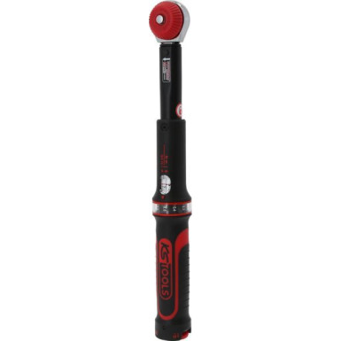 KS TOOLS ERGOTORQUE®Präzisions-Drehmomentschlüssel mit Ratschenkopf mit Drehknopfverstellung 516.1412