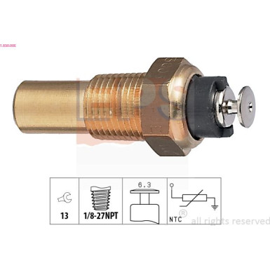 Sensor, Kühlmitteltemperatur 1.830.005