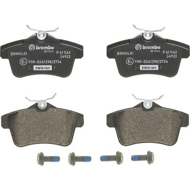 BREMBO Bremsklötze Xtra HA CITROEN C4, PEUGEOT 508 09 XTRA LINE P 61 114X BREMBO Bremsklötze Xtra HA CITROEN C4, PEUGEOT 508 09 XTRA LINE P 61 114X
