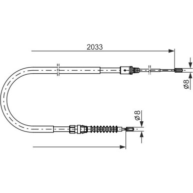 Handbremsseil 1987482190 Handbremsseil 1987482190