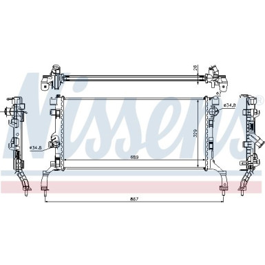 Wasserkühler PKW 637604