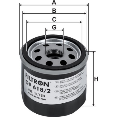 FILTRON Ölfilter OP 618/2 FILTRON Ölfilter OP 618/2