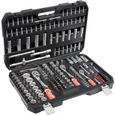 Steckschlüsselsatz Xl Typ2 1/2 + 3/8 + 1/4 173-Tlg YT-38931