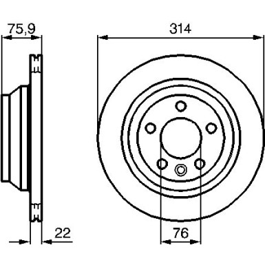 Bremsscheibe 0 986 479 B72 Bremsscheibe 0 986 479 B72