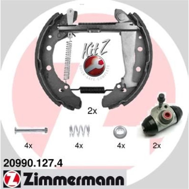 ZIMMERMANN Bremsbacken 20990.127.4 KIT Z