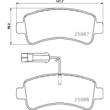 BREMBO Bremsklötze HA CITROEN, PEUGEOT Boxer 15 PRIME LINE P 61 130
