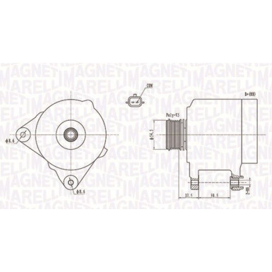MAGNETI MARELLI Generator 063731860010 MAGNETI MARELLI Generator 063731860010