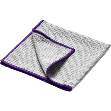 Waffel Glas Tuch 360g 40X40cm / Grau / Wabenstruktur 19-664