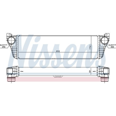 Ladeluftkühler PKW MERCEDES Viano/Vito 03 96261