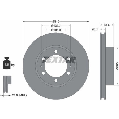 Bremsscheibe 92274903 Bremsscheibe 92274903