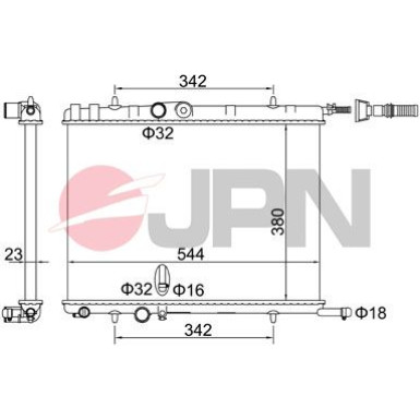 JPN Kühler, Motorkühlung 60C9041-JPN