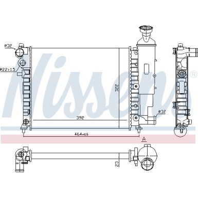 NISSENS Motorkühler 61358 NISSENS Motorkühler 61358