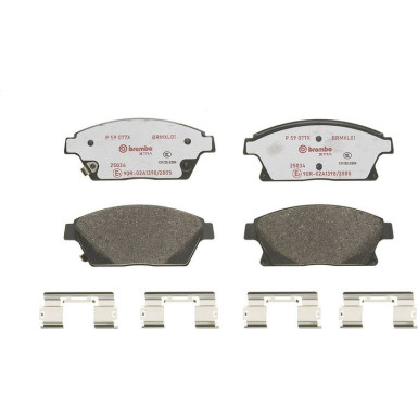 BREMBO Bremsklötze Xtra VA P 59 077X BREMBO Bremsklötze Xtra VA P 59 077X