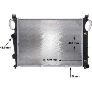 Kühler, Motorkühlung BEHR CR 304 000S