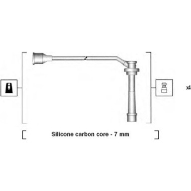 MAGNETI MARELLI Zündleitungssatz 941285100846
