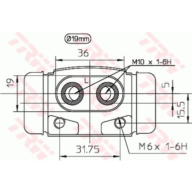 TRW Bremsrolle BWD101 TRW Bremsrolle BWD101
