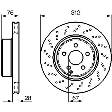 Bremsscheibe VA MERCEDES W220 99 0 986 478 471